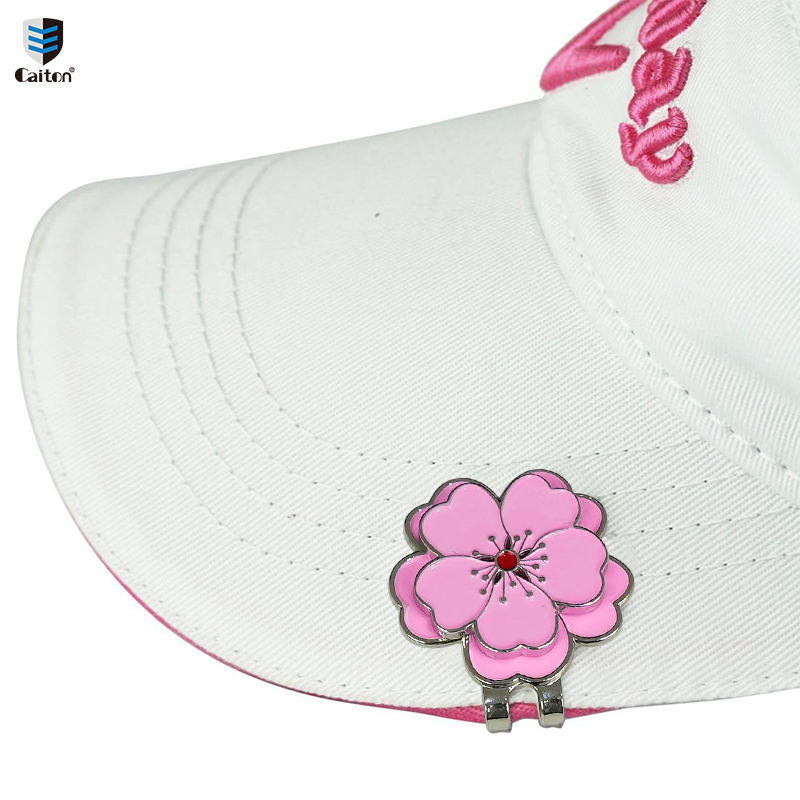 Ball Marker Set - Clip magnétique Caiton Rose pour chapeau