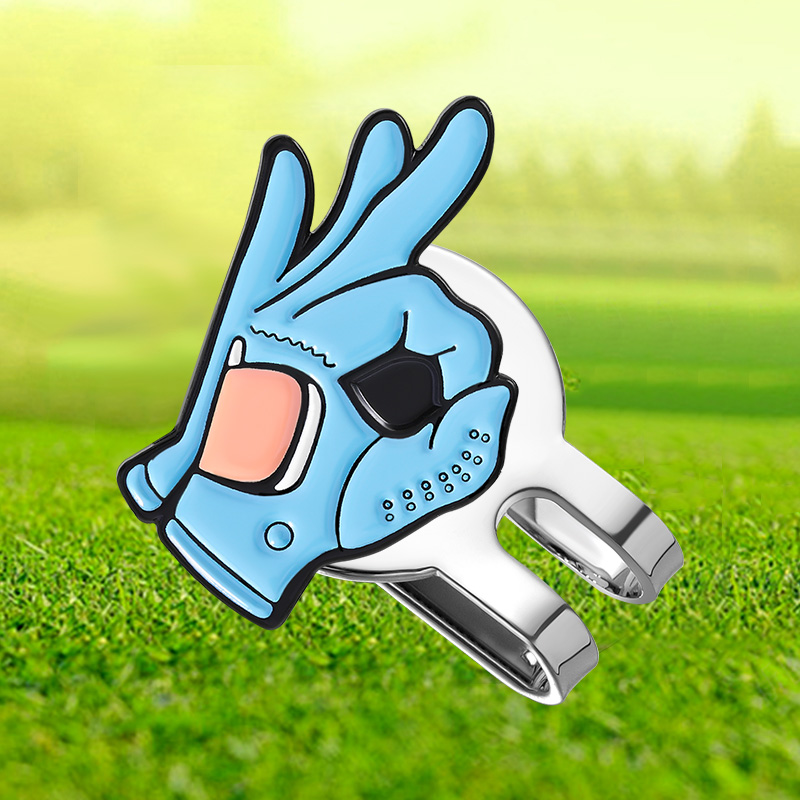 Ball Marker Set - OK signe chapeau de Golf pince