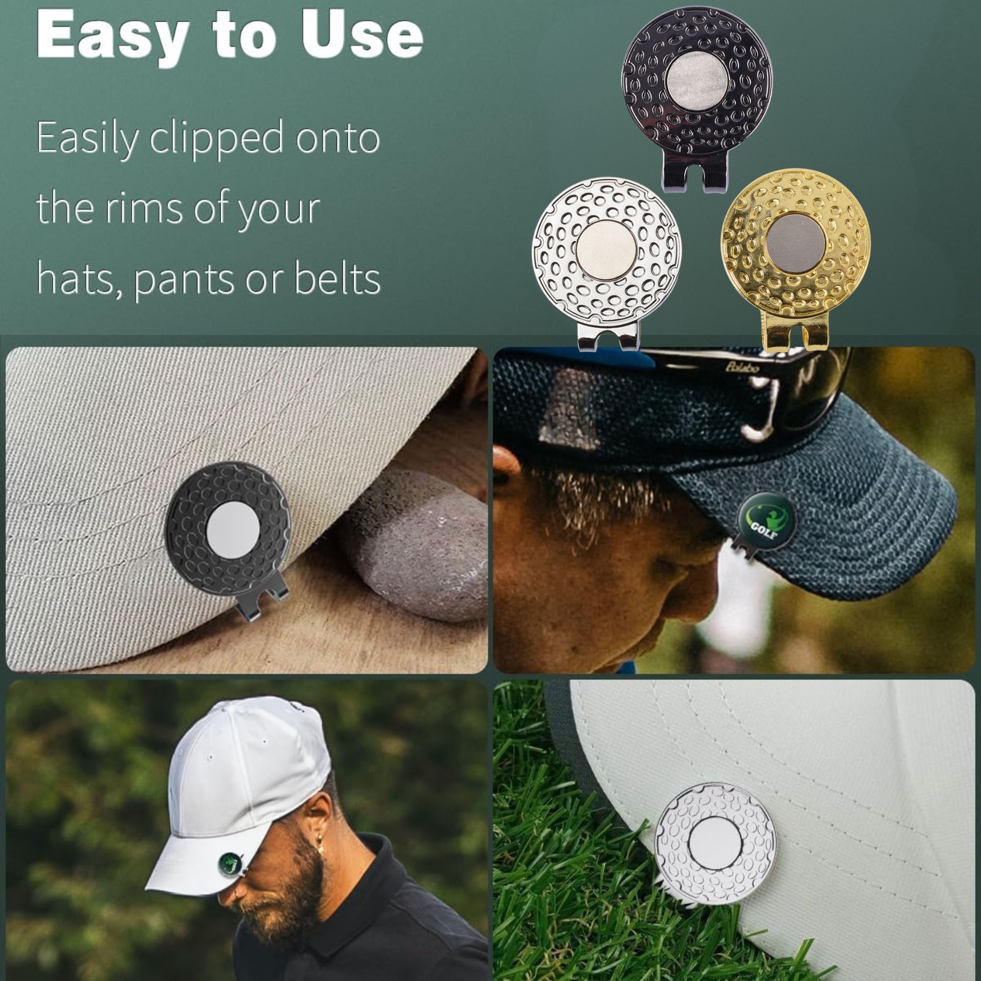 Lot de 4 clips pour casquette  - Ball Marker Set avis et prix