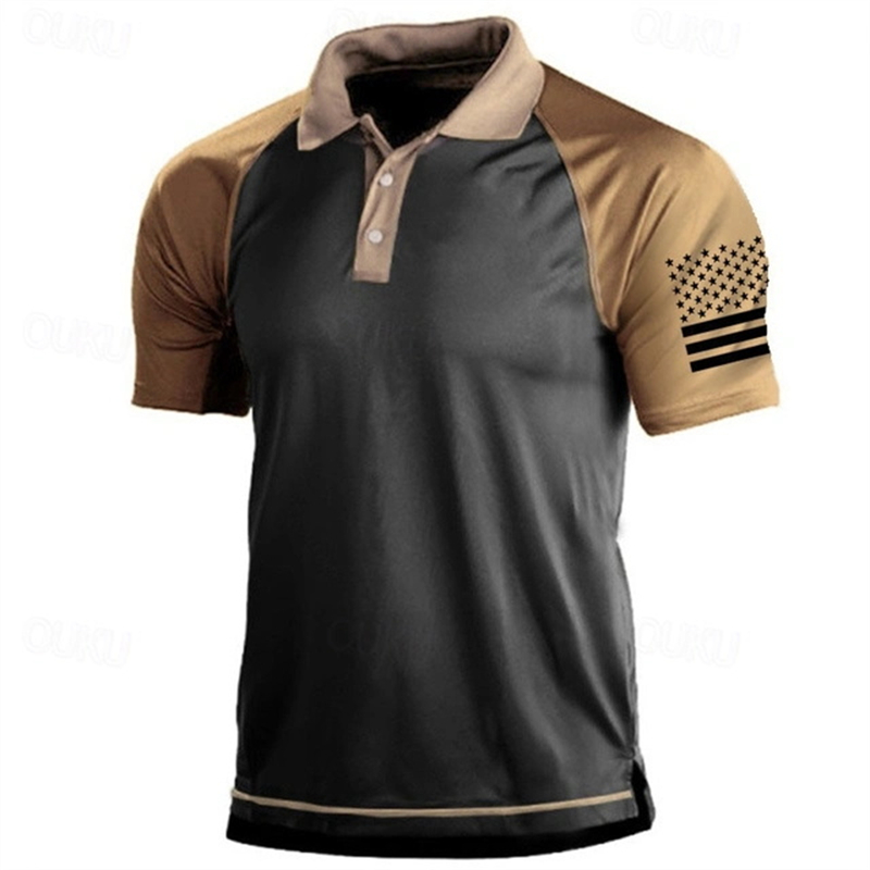 Polo à motif de drapeau améric - Golf Equipment For Sale avis et prix